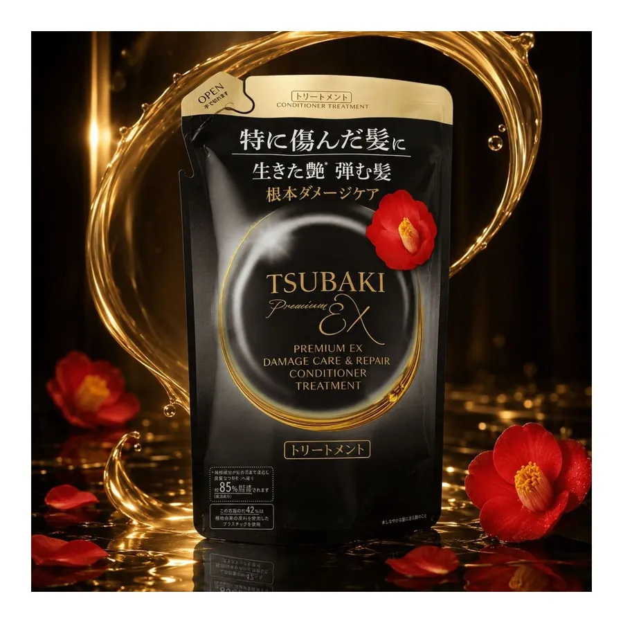 Tsubaki Premium EX Damage Care & Repair - Refil Condicionador Tratamento 300ml — foto 3