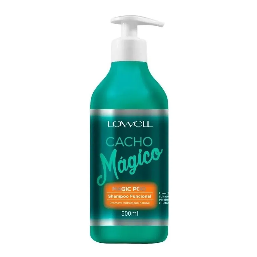 Shampoo Funcional Lowell Cacho Mágico - Hidratação e Definição para Cachos 500ml