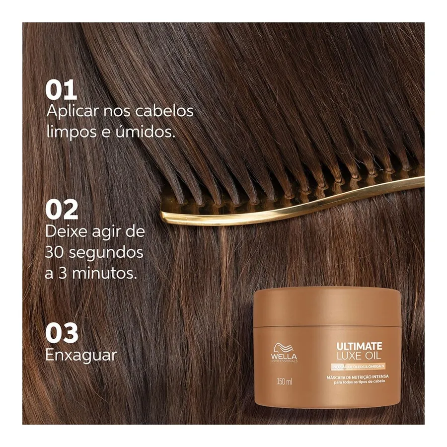 Máscara de Nutrição Wella Professionals Ultimate Luxe Oil 150ml — foto 3