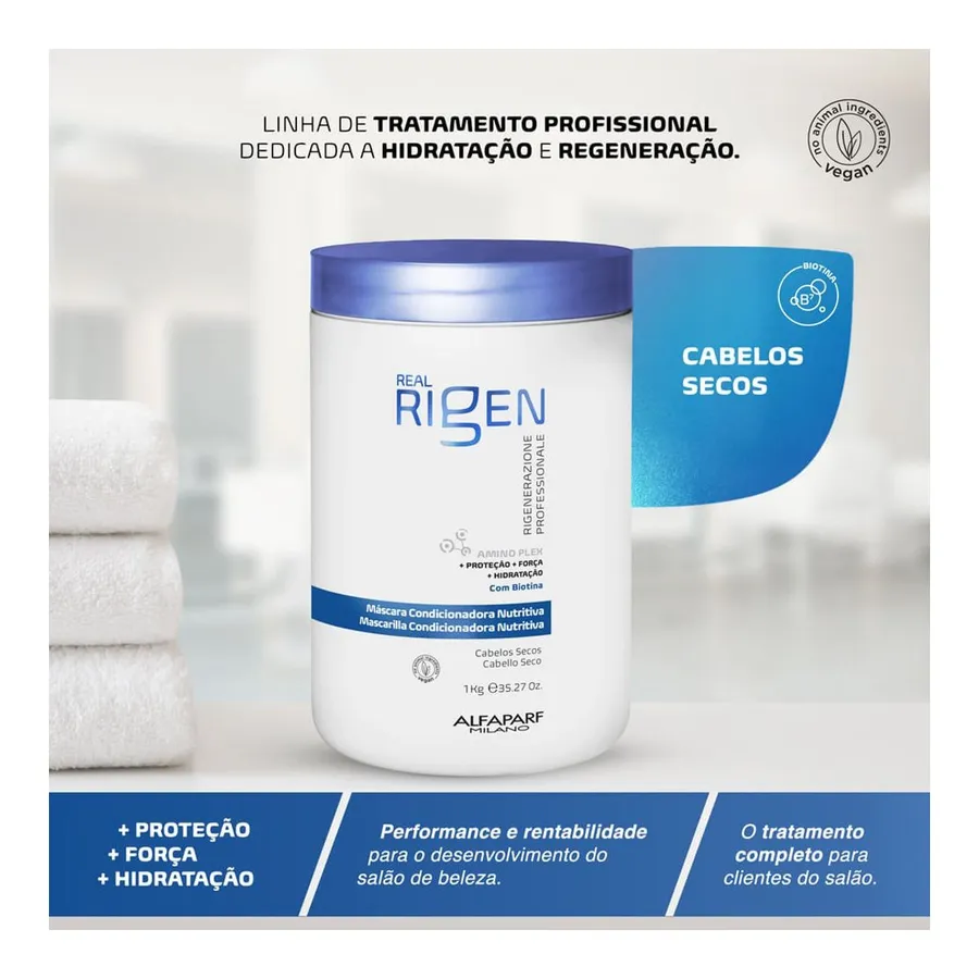 Máscara Alfaparf Milano Professional Real Rigen Nutritiva 1kg — foto 3