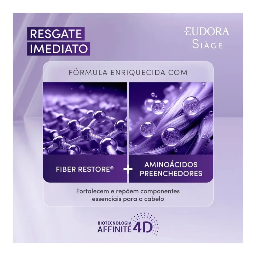Máscara Capilar Eudora Siàge Resgate Imediato 250g — foto 3