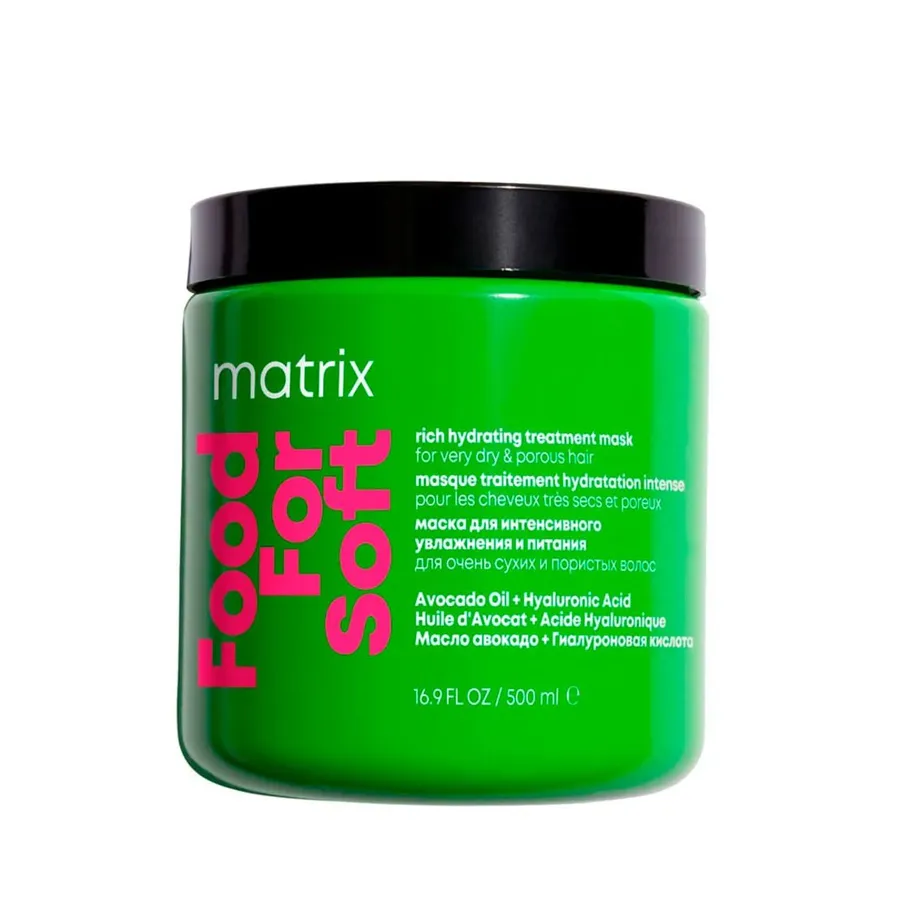 Máscara de Hidratação Matrix Vegana Óleo de Abacate Food For Soft 500ml
