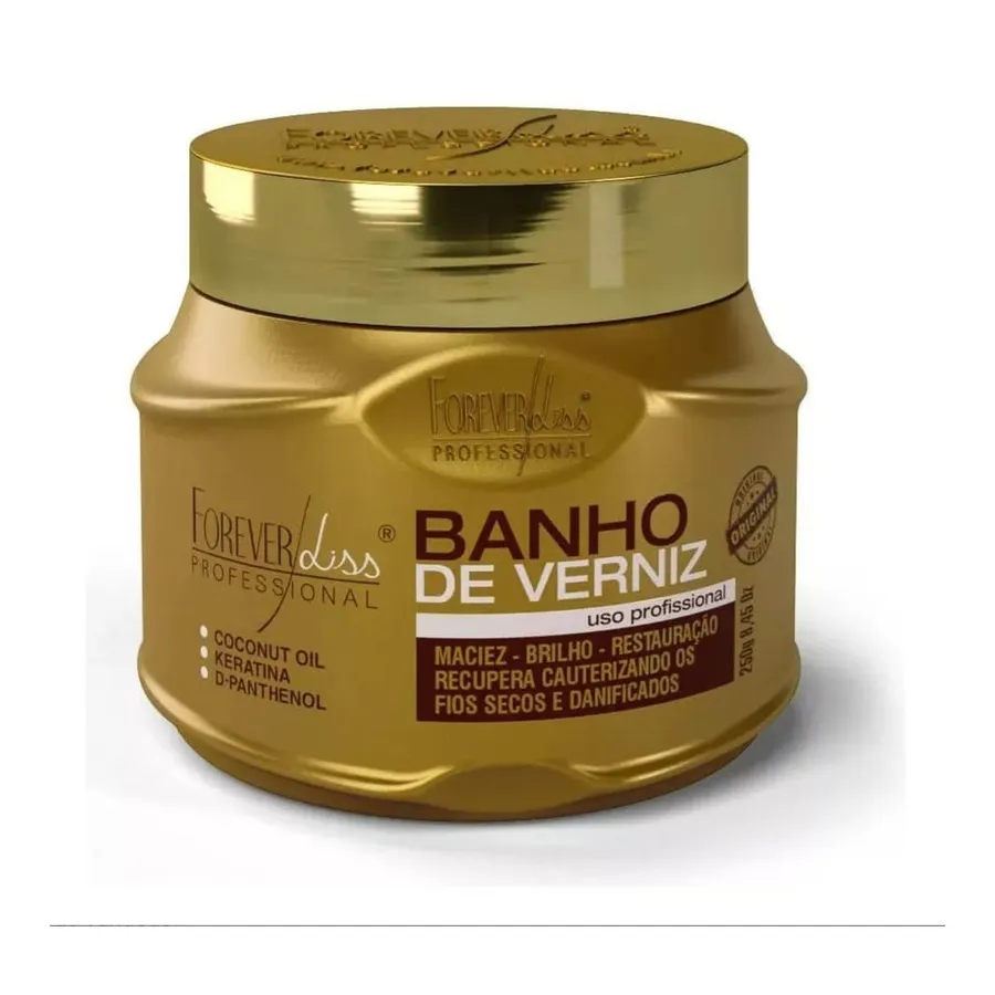 Banho De Verniz Forever Liss Kit Shampoo 300ml E Masc 250g — foto 3