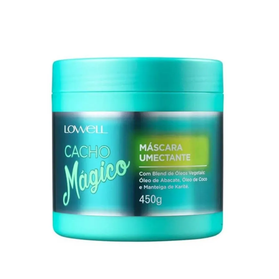 Máscara Umectante Lowell Cacho Mágico - Hidratação Profunda para Cachos 450g
