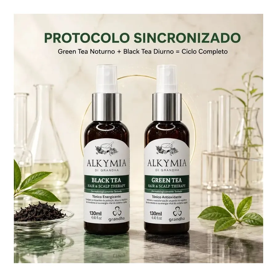 Capilar Green Tea Hair & Scalp Therapy - Tônico Antioxidante para Cabelos Fortes 130ml — foto 3