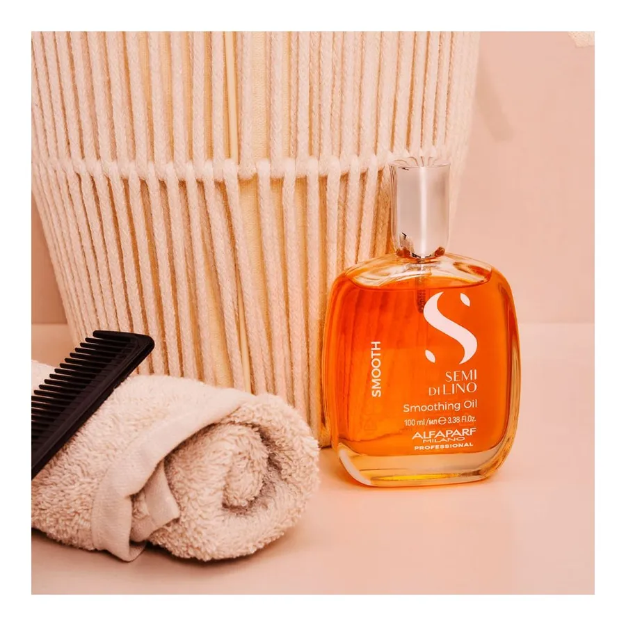 Óleo Alfaparf Milano Professional Semi Di Lino Smooth Smoothing 100ml — foto 3