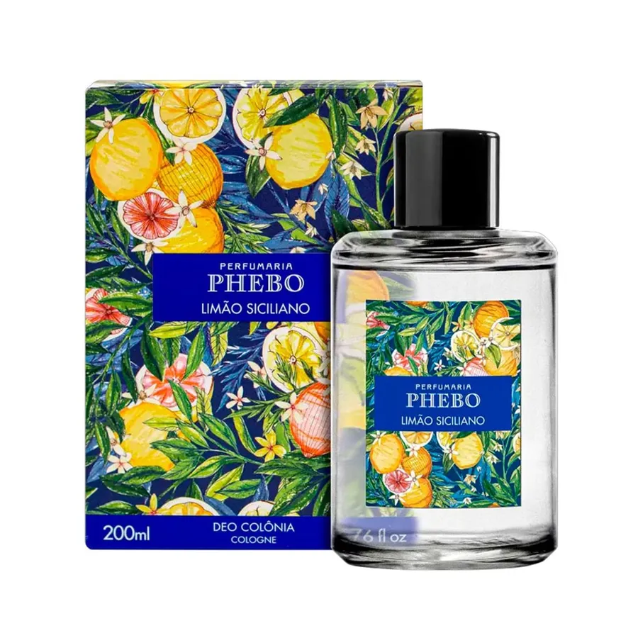 Phebo Mediterrâneo Limão Siciliano Colônia Unissex 200ml