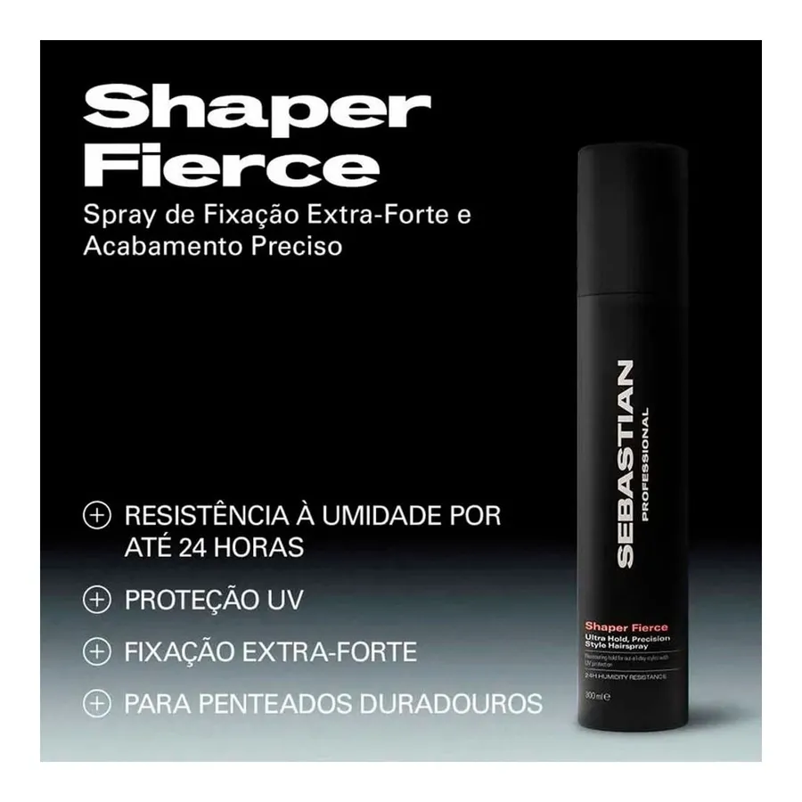 Spray Fixador Sebastian Professional Re-Shaper Fierce 300ml — foto 3