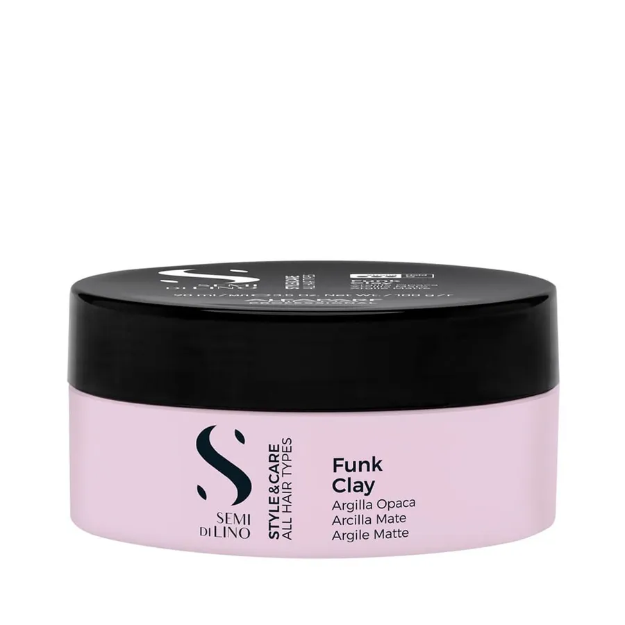 Pomada Alfaparf Milano Professional Semi Di Lino Style & Care Funk Clay 90ml