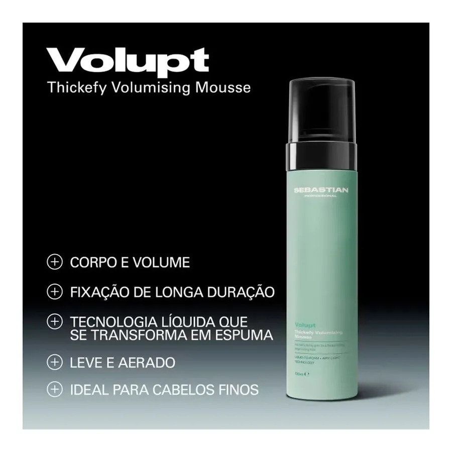 Mousse Sebastian Professional Styling Thickify Volumizing 190ml — foto 2