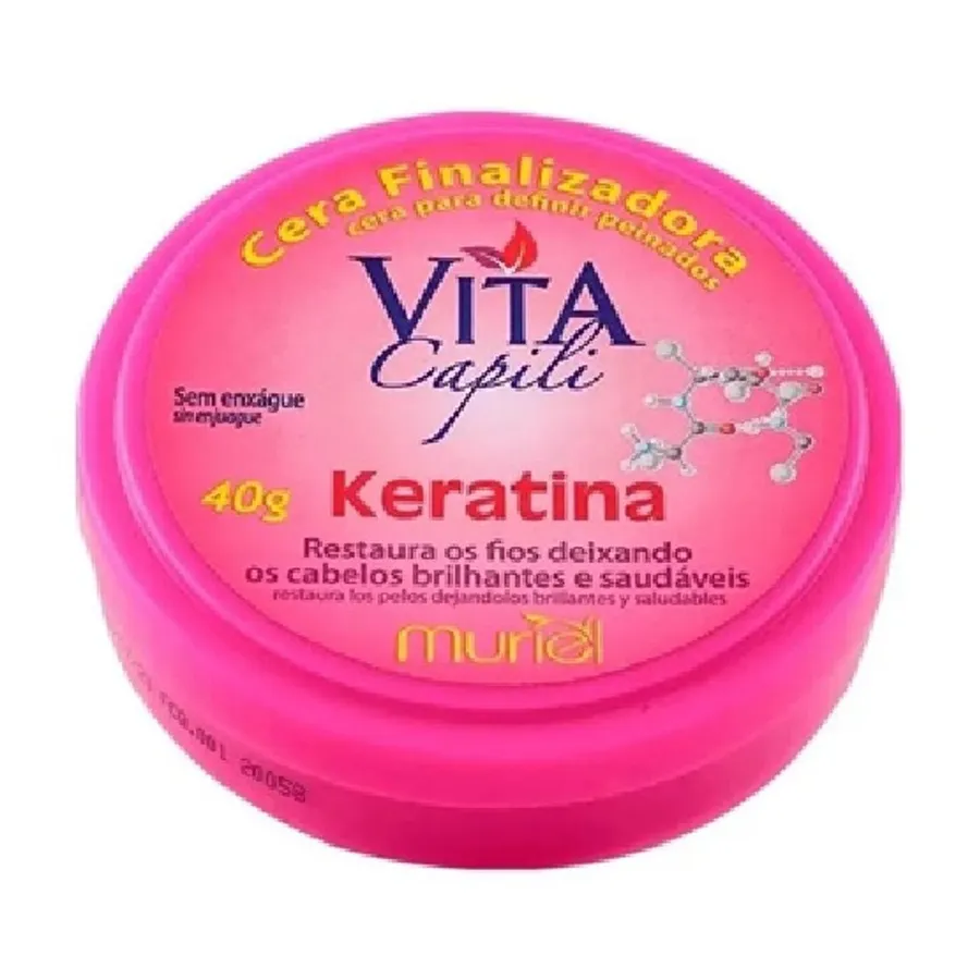 Cera Finalizadora Vita Capili Muriel Ceramidas Queratina 40g
