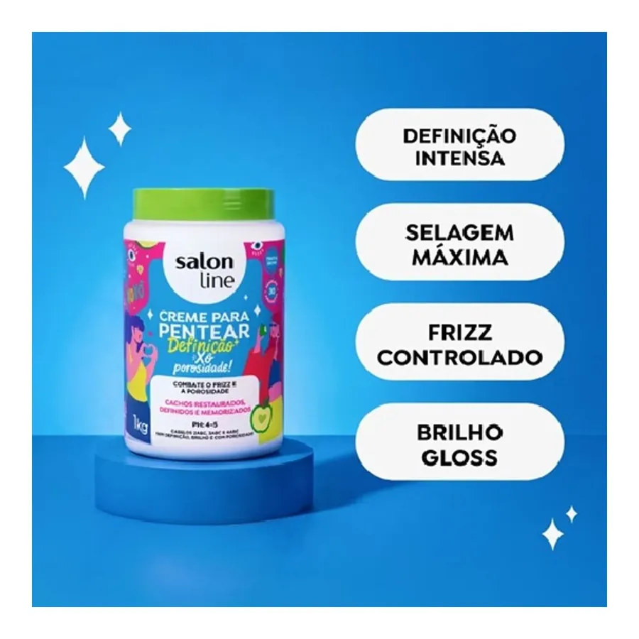 Creme para Pentear Salon Line Definição Xô Porosidade! 1kg — foto 3