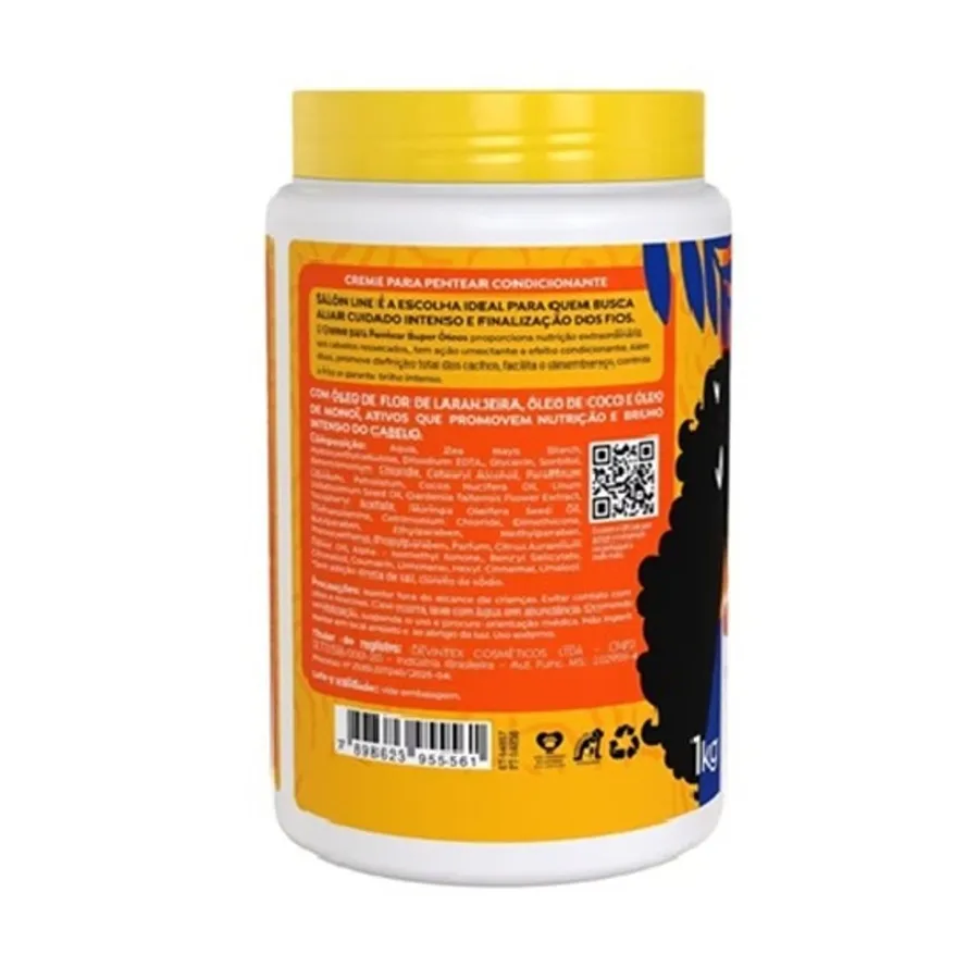 Creme Para Pentear Super Óleos Salon Line 1kg — foto 3