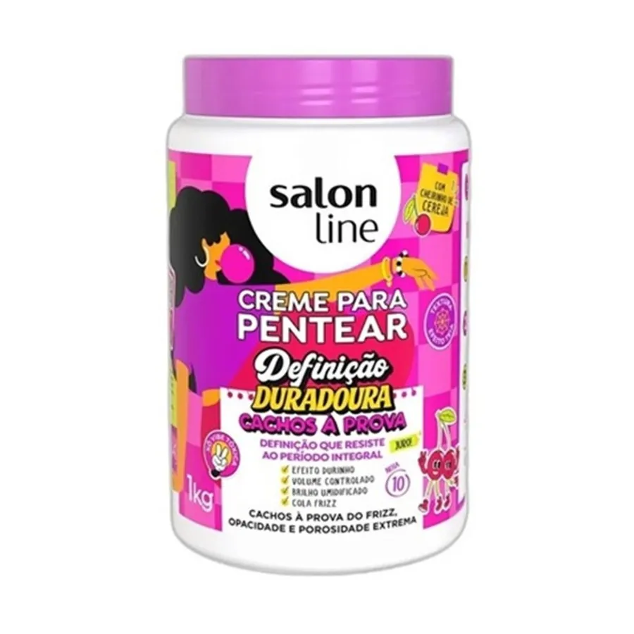 Creme Pentear Salon Line Defin Duradoura Cachos à Prova 1kg