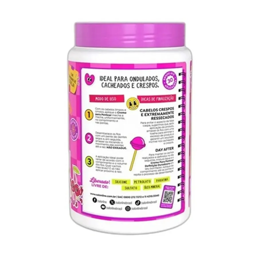Creme Pentear Salon Line Defin Duradoura Cachos à Prova 1kg — foto 3