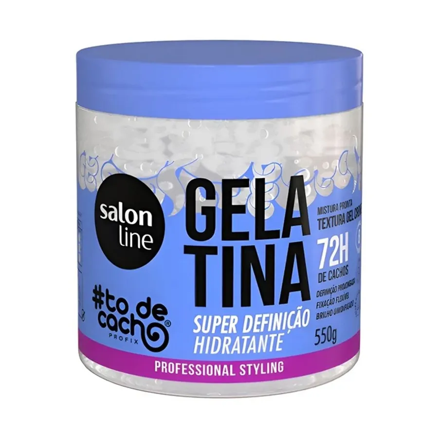 Gelatina #todecacho Super Definição Hidratante Salon Line 550g