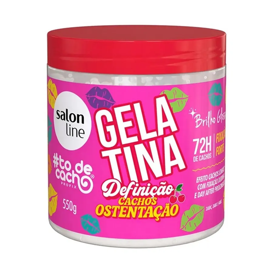 Gelatina Salon Line #ToDeCacho Definição Cachos Ostentação 550g