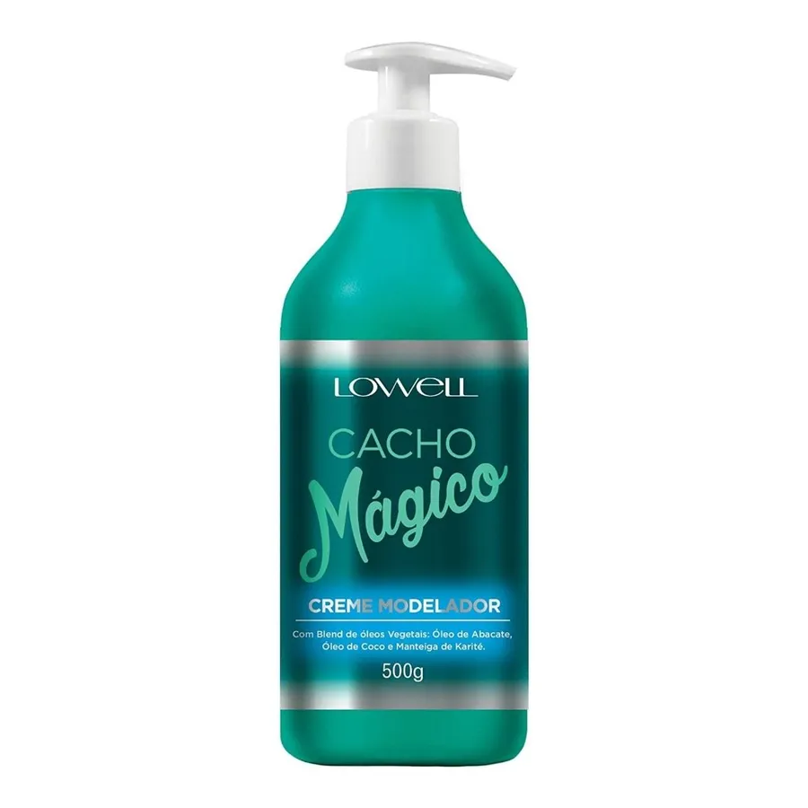 Creme Modelador Lowell Cacho Mágico - Define Cachos e Controla Volume 500g