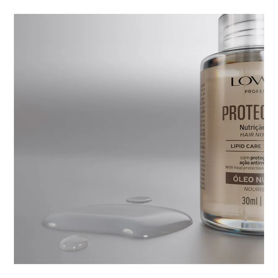 Óleo Nutritivo Protect Care Lowell - Nutrição e Proteção Térmica para Cabelos 30ml — foto 3