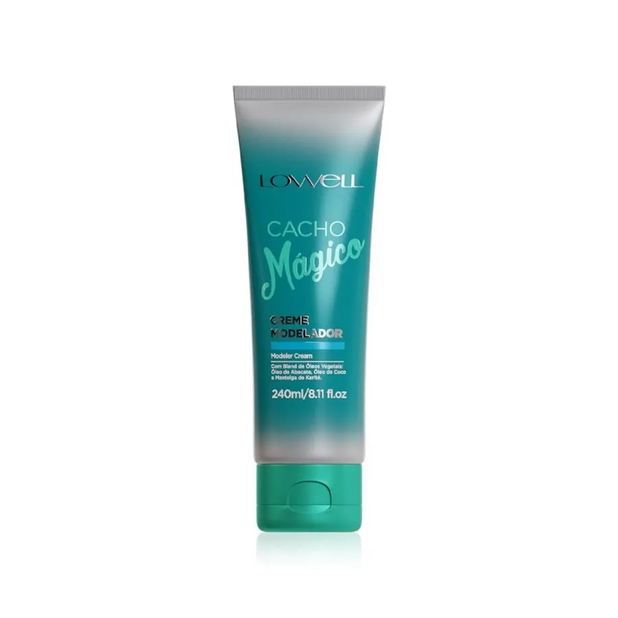 Creme Modelador Cacho Mágico Lowell - Definição e Hidratação para Cachos 240ml
