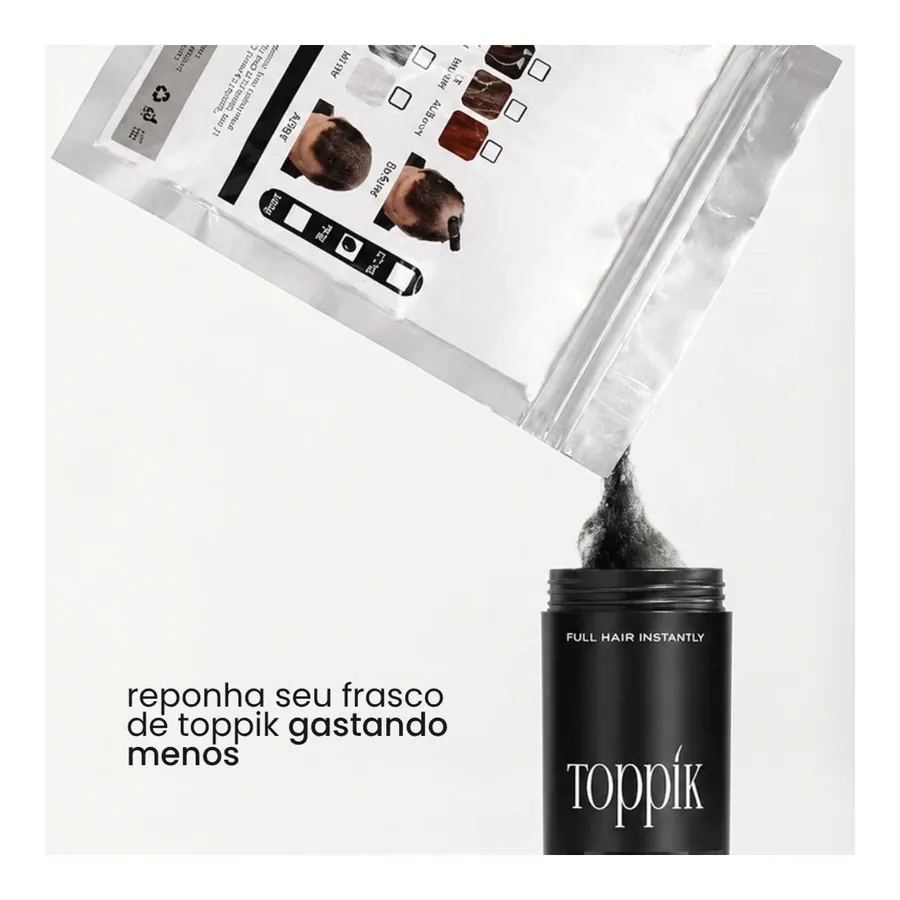 Bela Vital Refil Toppik Hair: Fibra Capilar 100g — foto 3