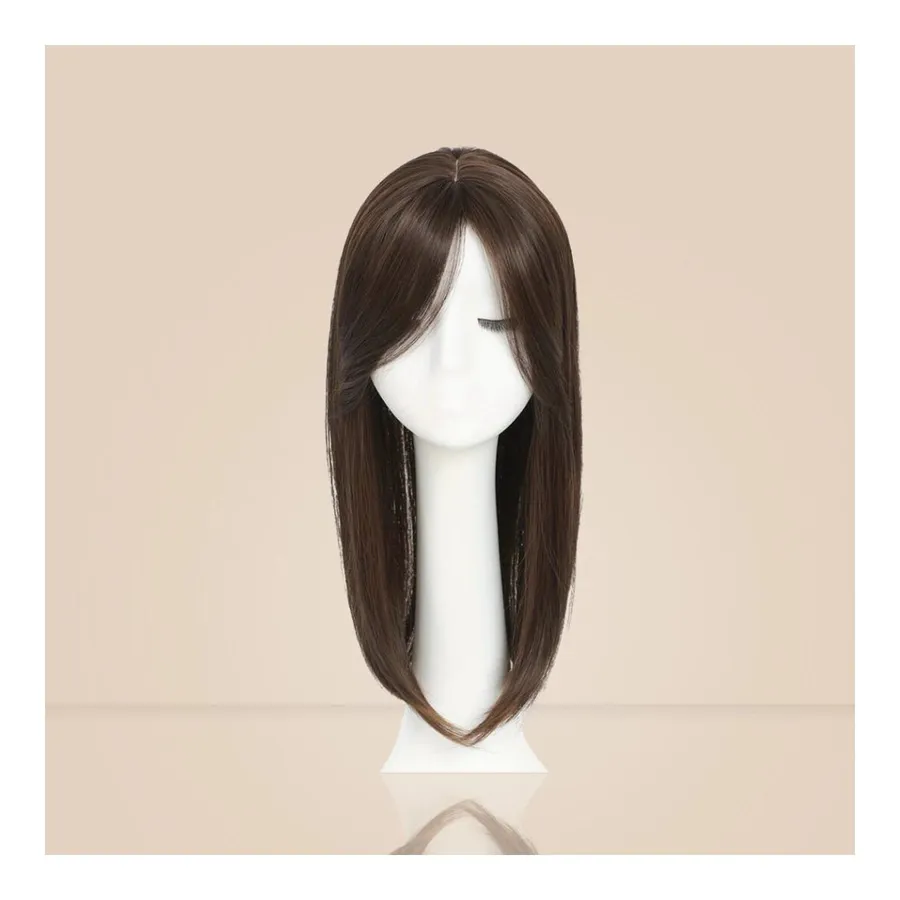 Bela Vital Top Closure - Topo de Cabelo com Franja 45cm - Para Alopecia e Falhas