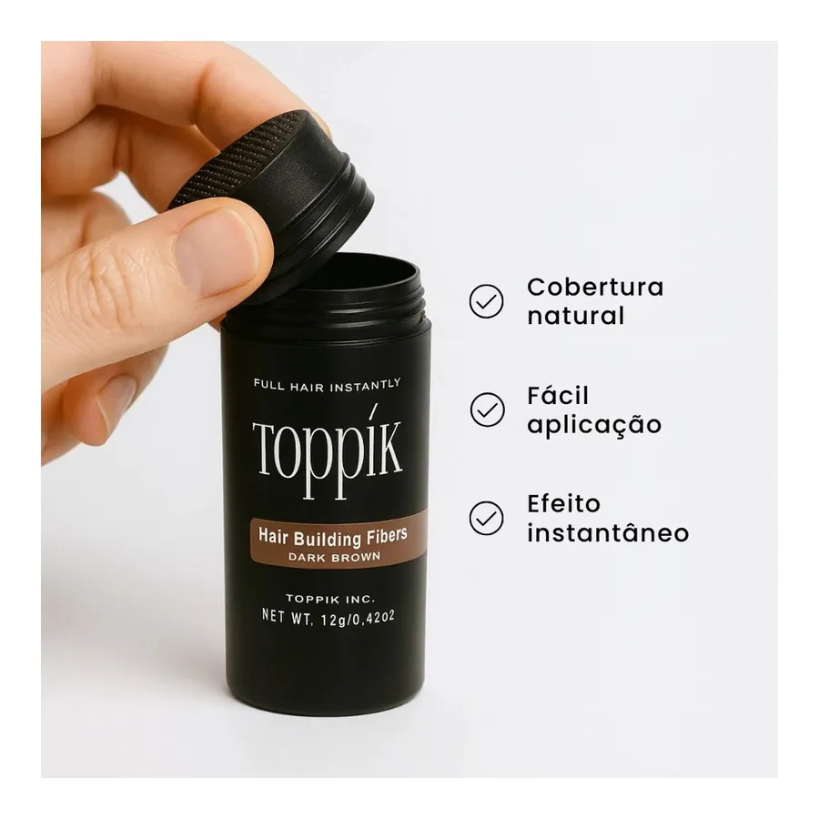 Bela Vital Toppik Hair: Fibra Capilar para Cobertura Instantânea — foto 3