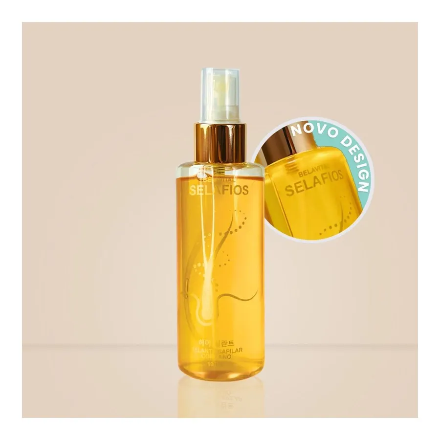 Bela Vital Spray Protetor Térmico Antifrizz SelaFios - Multibenefícios para Cabelos Danificados