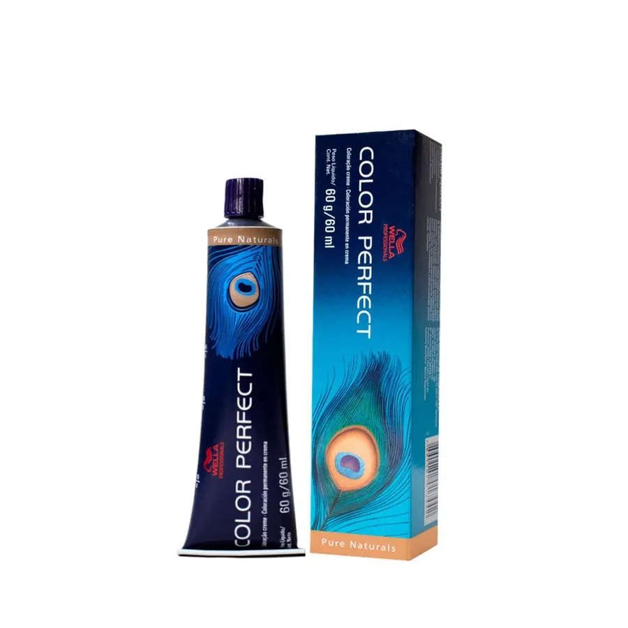 Coloração Wella Professionals Color Perfect Pure Naturals 3/0 Castanho Escuro 60ml