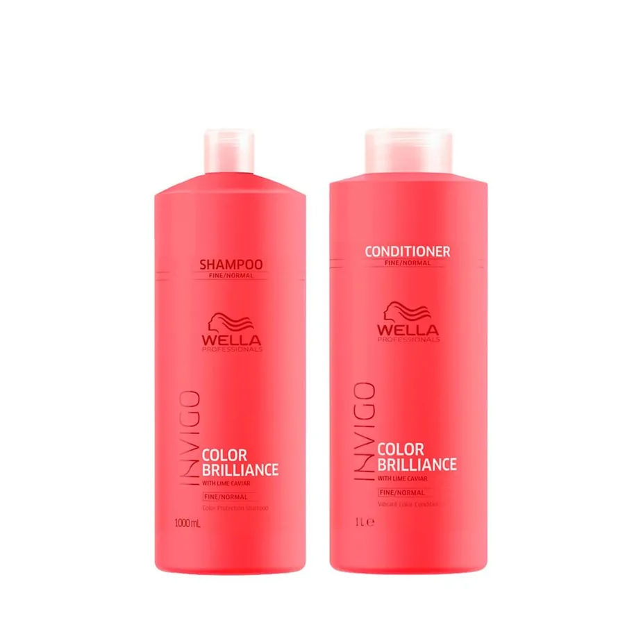 Kit Wella Professionals Invigo Color Brilliance - Shampoo 1000ml + Condicionador
