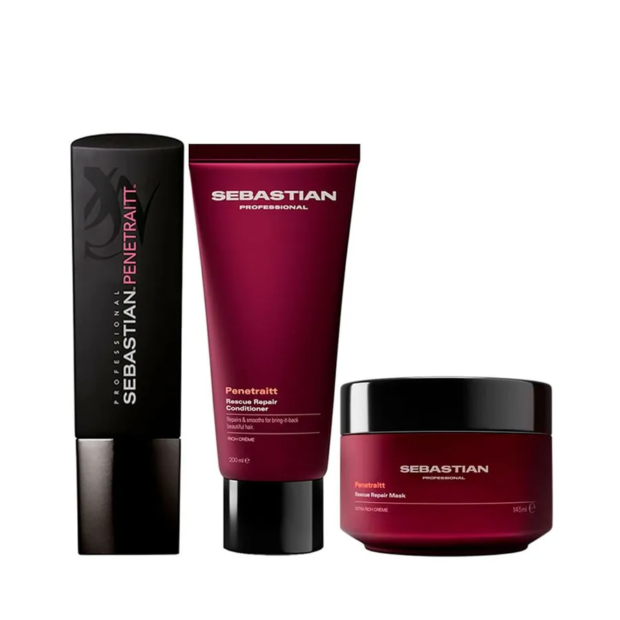 Kit Sebastian Professional Penetraitt - Shampoo 250ml + Condicionador 250ml + Máscara 150ml