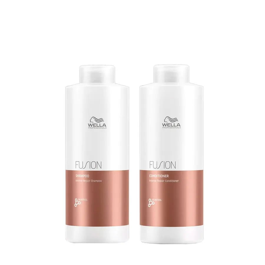 Kit Wella Professionals Fusion - Shampoo 1000ml + Condicionador