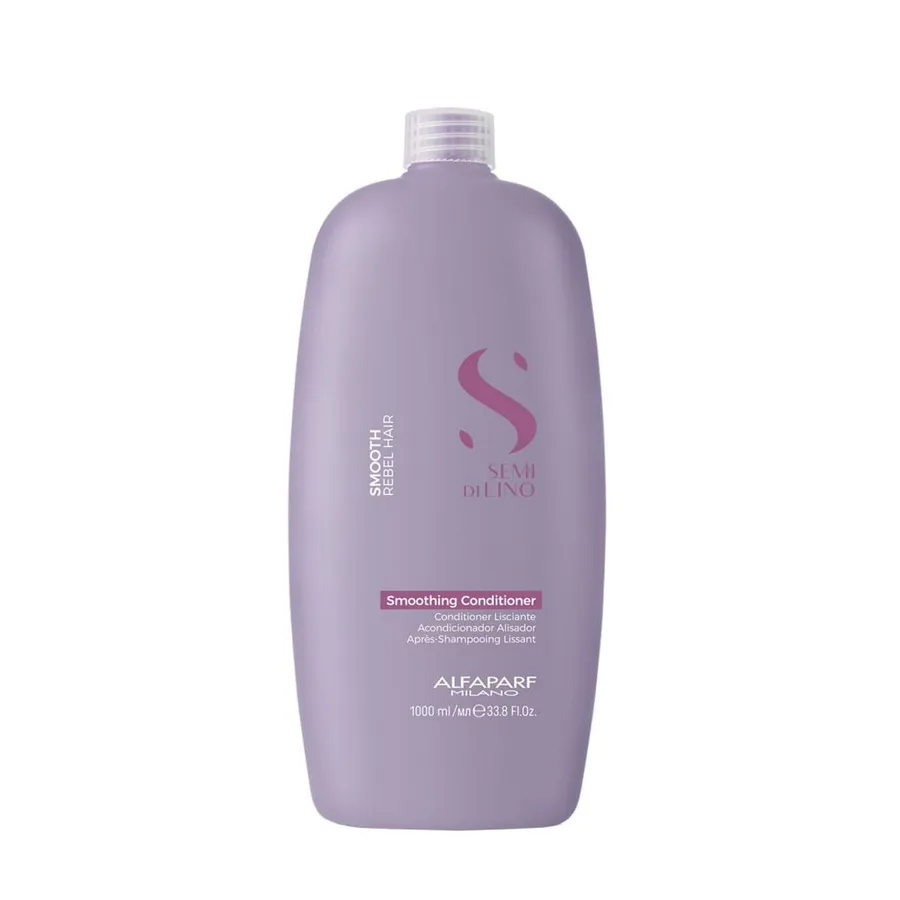Kit Alfaparf Milano Professional Semi Di Lino Smooth Smoothing - Shampoo 1000ml + Condicionador — foto 3