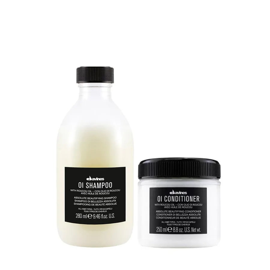 Kit Davines Oi - Shampoo 280ml + Condicionador 250ml