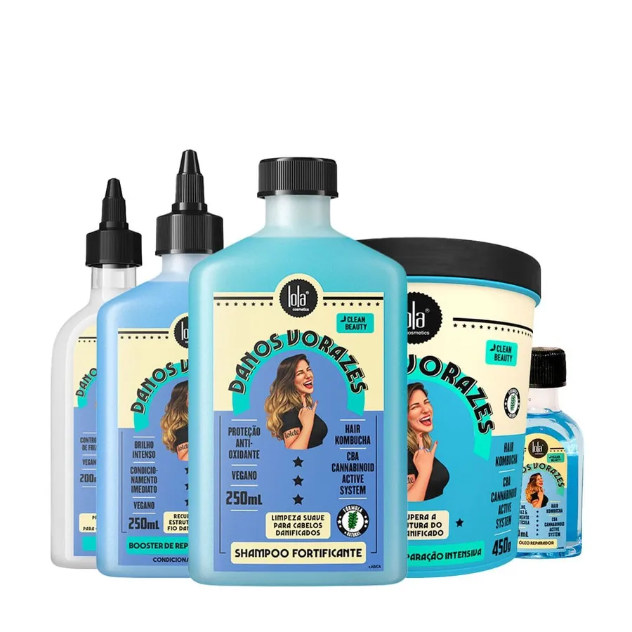 Lola From Rio Kit Lola Cosmetics Reconstrução Danos Vorazes - 5 Produtos
