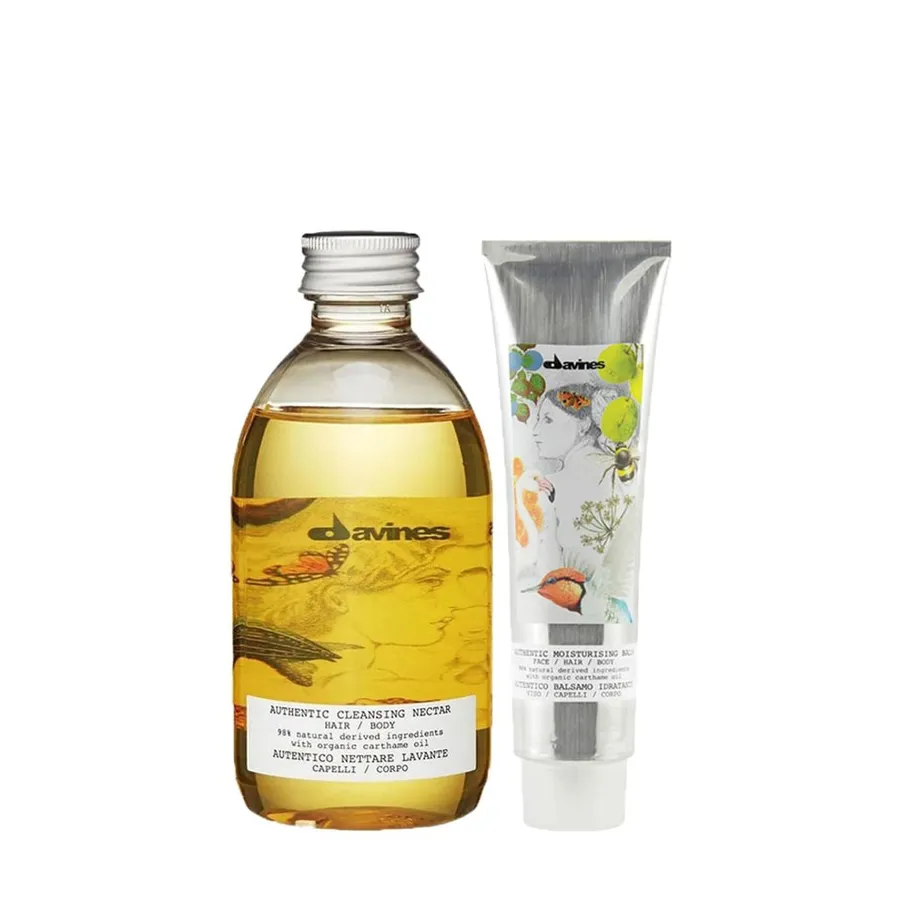 Kit Davines Authentic-Shampoo 280ml + Condicionador 150ml