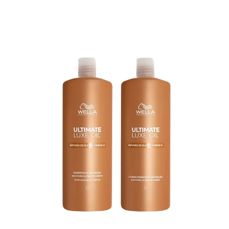 Kit Wella Professionals Ultimate Luxe Oil – Shampoo 1000ml + Condicionador