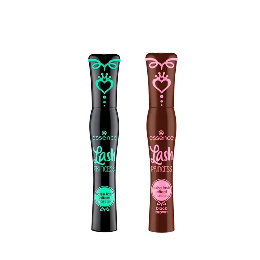 Kit Essence Máscara de Cílios Lash Princess Preta 12ml + Máscara de Cílios False Lash Effect Marrom