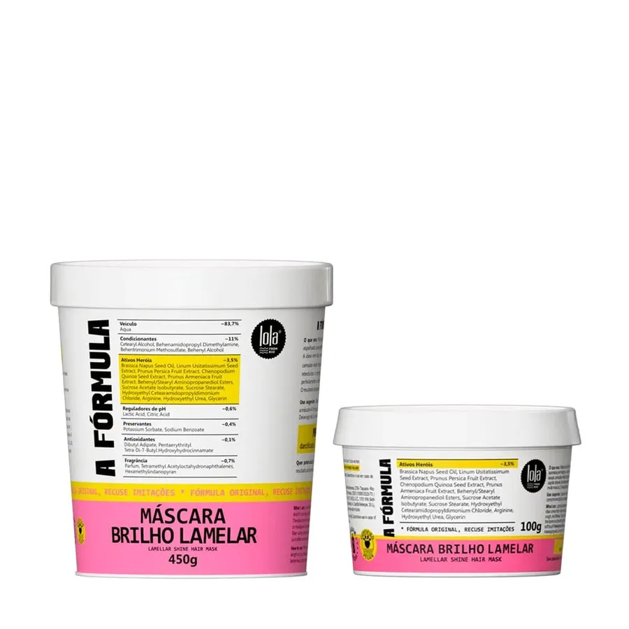 Kit Lola From Rio a Fórmula Máscara 450g + Máscara 100g
