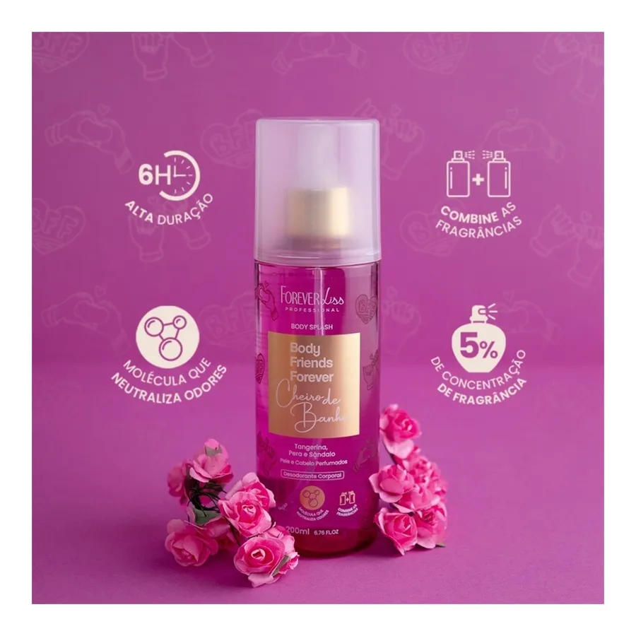 Body Splash Forever Liss Cheiro de Banho 200ml — foto 3