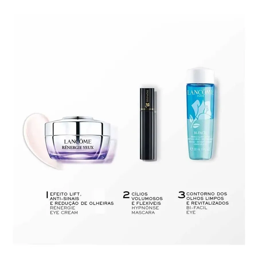 Kit Lancôme Creme Rénergie 15ml + Máscara de Cílios 2ml + Demaquilante 30ml — foto 3