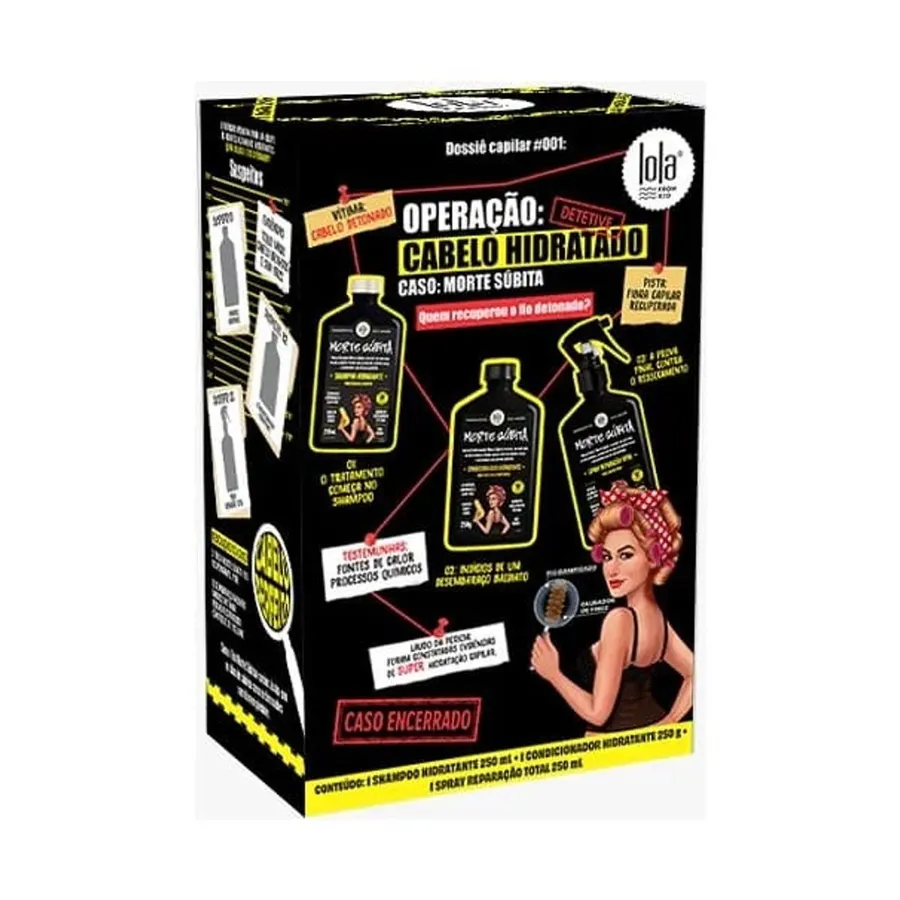 Kit Lola From Rio Morte Súbita - Shampoo + Condicionador + Spray 750ml