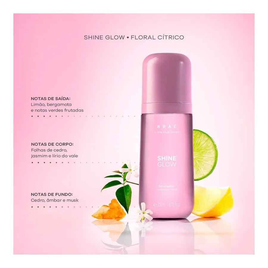 Braé Shine Glow Body Splash 200ml — foto 2