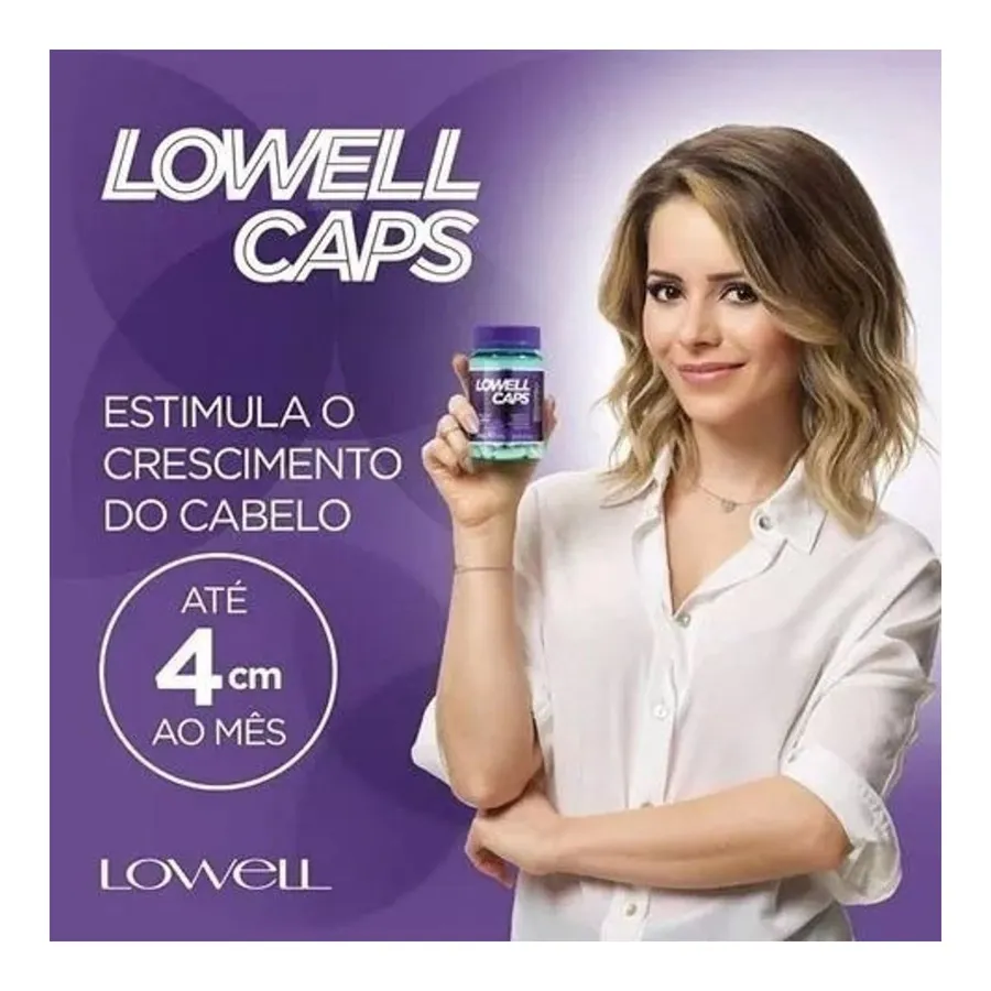Kit Lowell Dynamic Força para Cabelos - Shampoo Fortificante, Serum Antiqueda e Caps Biotina — foto 3