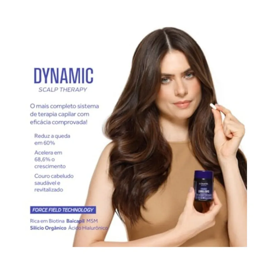 Kit Dynamic Lowell Caps para Cabelos Fortificados com Biotina 2 unidades — foto 3