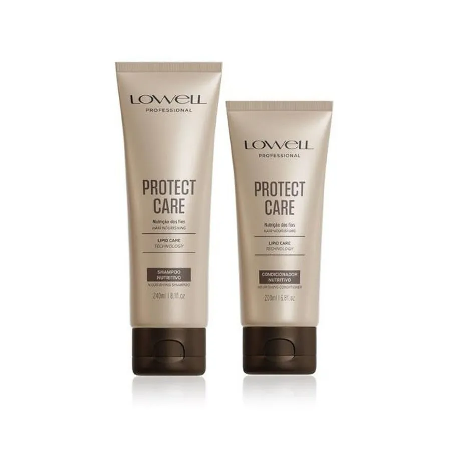 Kit Protect Care LOWELL Shampoo 240ml + Condicionador Nutritivo para Cabelos 200ml