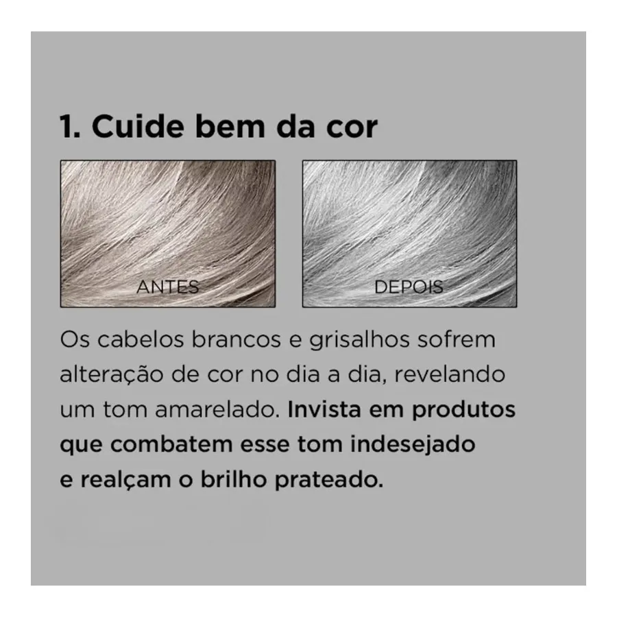 Kit Silver Slim LOWELL Profissional Shampoo 240ml e Condicionador para Cabelos Grisalhos 200ml — foto 3