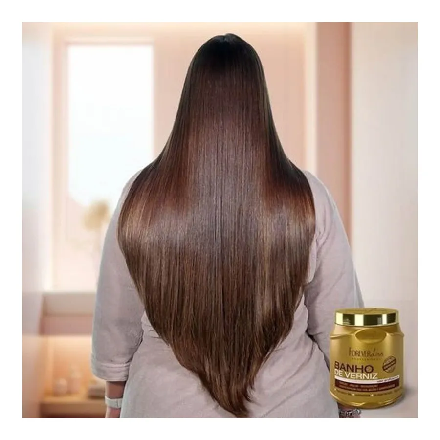 Kit Banho de Verniz Forever Liss com Máscara, Leave-in e Óleo de Coco - Hidratação, Brilho e Proteção Térmica — foto 3