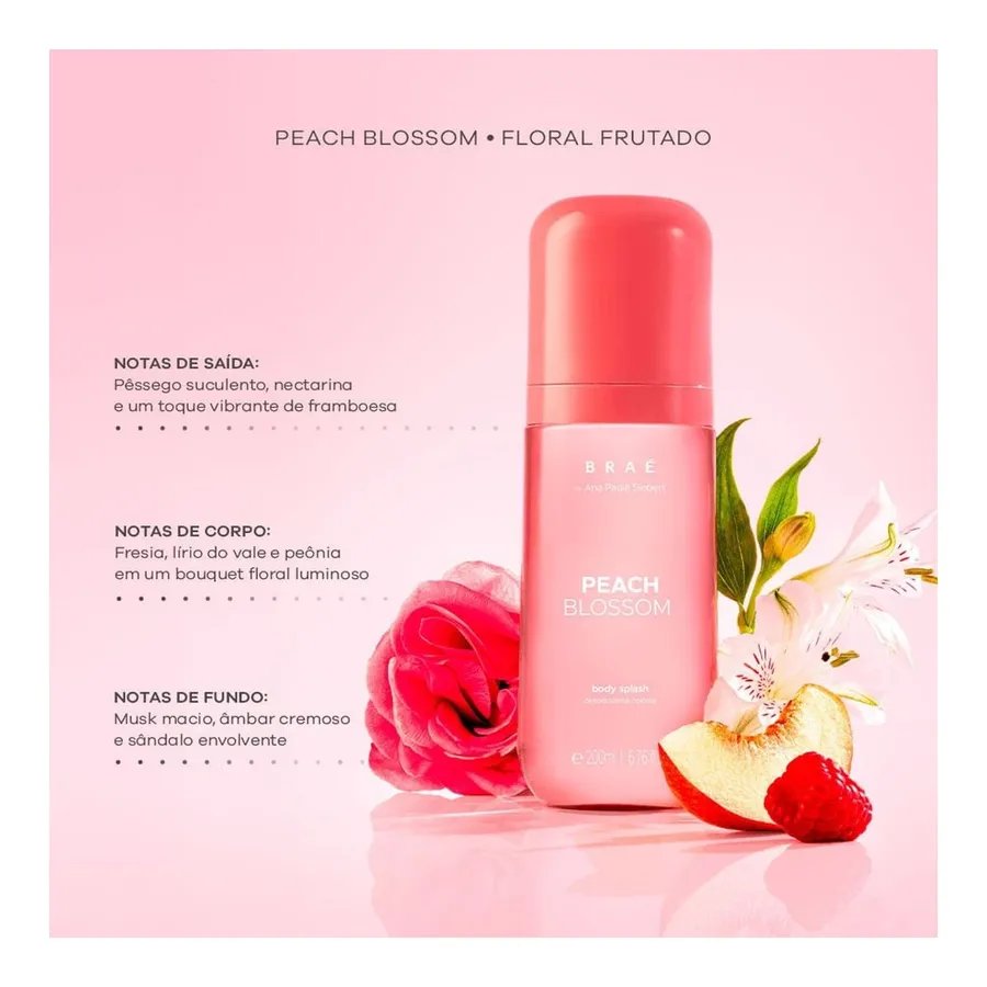Braé Peach Blossom Body Splash 200ml — foto 2
