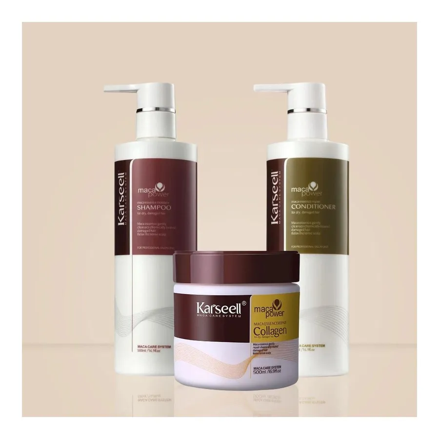 Bela Vital Kit Karseell Completo: Shampoo, Condicionador e Máscara